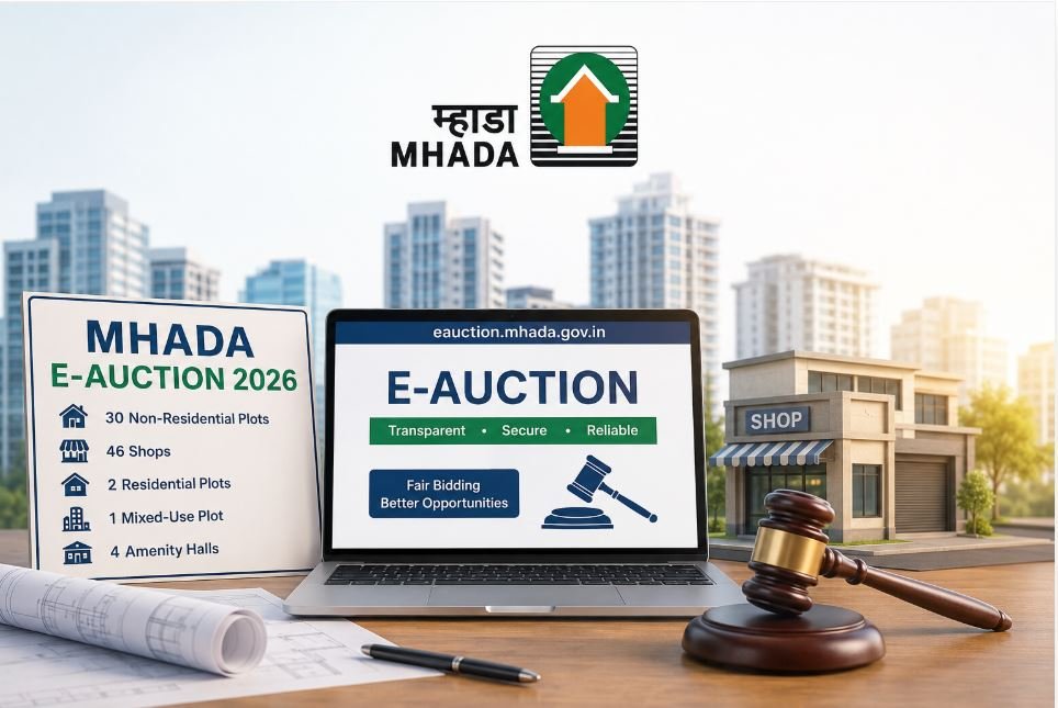 MHADA E-Auction 2026 Opens 83 Prime Properties Across Maharashtra: How 30 Commercial Plots and 46 Shops Could Unlock New Investment Opportunities